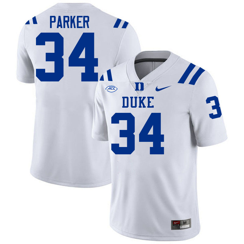 Ace Parker Duke Jersey,Duke Blue Devils #34 Ace Parker Jersey Youth College-White